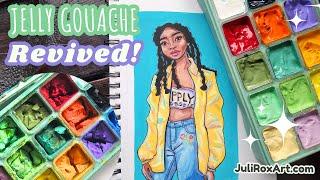 REVIVING Jelly Gouache — HIMI/Arrtx gouache 4 years later