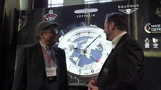 Talking with Zeppelin about their watches at Watchtime Dusseldorf