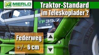 Traktor-Standard bei Merlo? Check die Kabinenfederung im Teleskoplader!