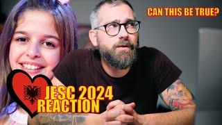 Reaction to Nikol Çabeli "Vallëzoj" | JESC 2024 Albania