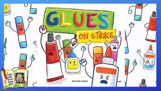 Glues on Strike | back to school kids book read aloud