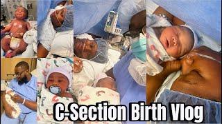 BIRTH VLOG | SCHEDULED C-SECTION AT 36 WEEKS WITH MY FIRST BABY | QUEEN JA’VON