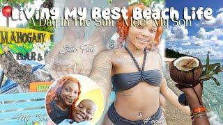 Living My Best Beach Life With Family: A Day In The Sun️ + Meet My Son ᥫ᭡ | VLOG