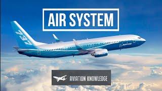 B737 CBT  Air System  - Bleed Air - Air Conditioning - Pressurization