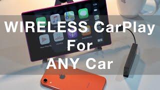 Wireless CarPlay Dongle With Android Tablet For Use In ANY Car