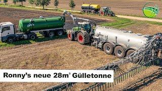 KUMM Technik KTR28 Güllefass im Einsatz mit FENDT 933 beim Lohnunternehmen Arndt in der Lausitz