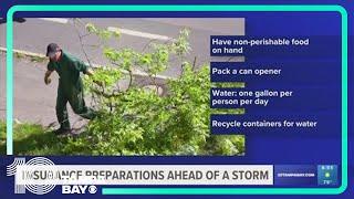 Here are some tips for insurance preparations ahead of storm