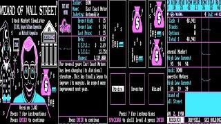 PC DOS Wizard of Wall Street v1 02 Synapse Software Corporation 1985 Strategy, Simulation IBM COMPAT
