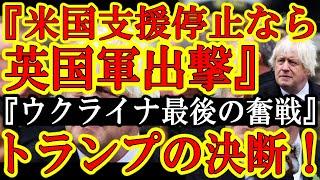 【世界割れるか！？イギリス『米国トランプがウクライナ支援を止めるならイギリス軍を出撃させてウ軍を支援する！』ボリスジョンション前首相がドカンと一撃！】トランプ停戦案を巡って、クルスク・ドネツクで戦闘が