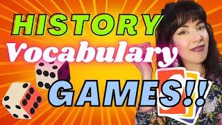 Easy and Engaging History Vocabulary Games!