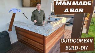 Man Made a Bar - How to Build an Outdoor Bar DIY