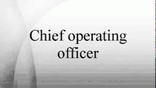 Chief operating officer