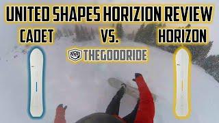 United Shapes Horizon Snowboard Review vs. Cadet