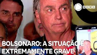 "A situação é extremamente grave, as acusações realmente são terríveis.", diz Bolsonaro