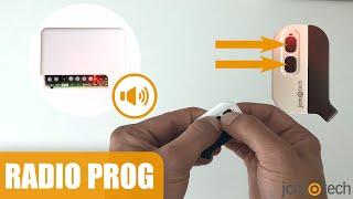 How to program the garage door remote control with the receiver - RADIO PROG