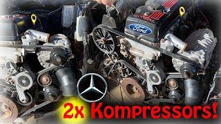 Intec 4.0 vs. TWO SuperChargers This Is WAY Harder Than I Thought... (Mercedes Benz W203 Project)