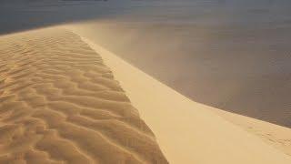 Sand Blowing Over Dunes Sounds For Sleeping, Relaxing ~ Wind Storm Hill  Dry Desert shore Ambience