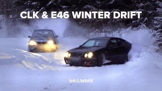 Forest Snow Drifting with Winter Beaters | CLK & E46