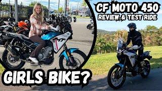 ULTIMATE GIRLS BIKE? 2024 CFMOTO 450MT First Impressions/Review