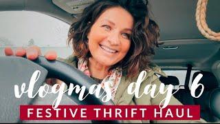 Vlogmas Day 6 | Festive Thrift Haul, Cozy Candles & Late Tea & Toastmas 