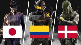 Nationality of EVERY Operator in Rainbow Six Siege (R6 Siege)