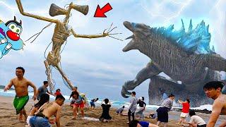 Godzilla vs Sirenhead Crazy Real Life Fight @YEKON1