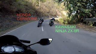 SUNDAY RIDE (R3 VS CBR600RR VS ZX6R VS R15 VS MT15)