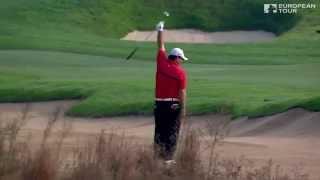 Awesome golf shot - Patrick Reed - Round 4 BMW Masters