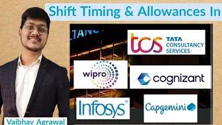 Shift allowances in IT companies || Shift timing & allowances in Infosys, TCS, CTS, Wipro, Accenture