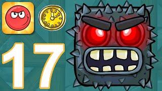 Red Ball 4 - Gameplay Walkthrough Part 17 - Gold Clock: Episode 5 Into The Caves (iOS, Android)