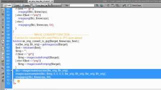 08. PHP Image Convert Function Tutorial Upload Type jpg gif png On the Fly