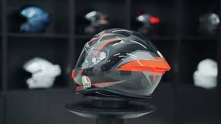 Discover the AGV K6 Slashcut Black/Grey/Red Motorcycle Helmet | Product Overview