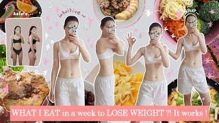 What I eat in a week to LOSE WEIGHT?! What I actually do (NO DIETING) | Weight loss talk + recipes