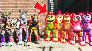 RUIN ANIMATRONICS vs MEDIOCRE MELODIES ANIMATRONICS! (GTA 5 FNAF Mods)