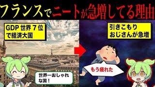 フランスで引きこもりが急増している理由【ずんだもん＆ゆっくり解説】