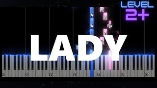 Lady  (with Lawrence Gowan solo) - Styx - EASY+ Piano Tutorial