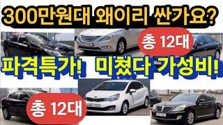300만원대 미친가성비 총12대 강력추천!