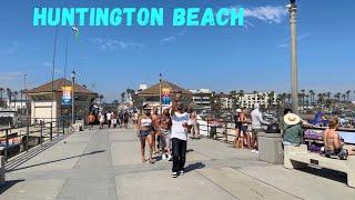 ️ Huntington Beach Exploration | California US | A Sunlit Day Tour! ️️