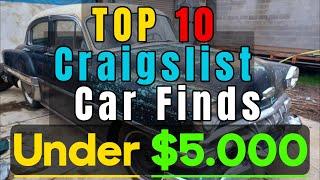 TOP 10 Craigslist Classic Cars For Sale By Owner Under $5.000 (Restoration Edition)