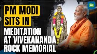 Watch: First Visuals of PM Modi’s Meditation | PM To Meditate Till June 1 at Dhyan Mandapam