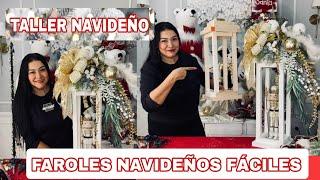 COMO HACER FAROLES O LINTERNAS NAVIDEÑAS FÁCILES Y BONITAS #envivo