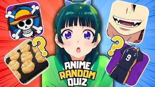 ANIME RANDOM QUIZ : TEST YOUR ANIME LEVEL | PART 2 