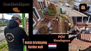  Dutch BRICKLAYING a brick garden wall 