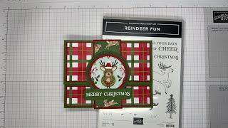 Stampin’ Up! Reindeer Fun Gift Card Holder Tutorial #diy #patternedpaper #papercrafting #cardmaking