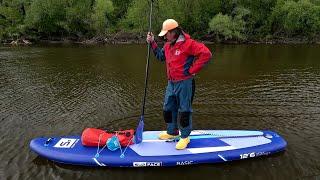 Распаковка и тест доски SUP face Basic 12'6"x32"x6"