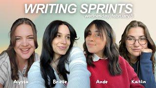 write with us!  live writing sprints with Alyssa, Ande & Kaitlin