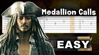 Pirates of the Caribbean - Medallion Calls - EASY Guitar tutorial (TAB)