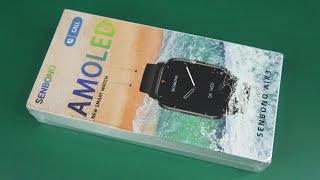 NEW 2024 Senbono Air 3 Smartwatch AMOLED Display - Unboxing and Feature review (link in description)