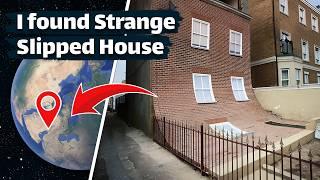 I found Strange Slipped House  on Google Earth  and Google Maps #googleearth #googlemaps #house