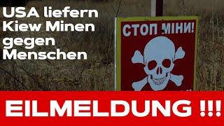  UKRAINE AKTUAELL‼️USA liefern Kiew Minen gegen Menschen - Selenskyj macht Geständnis im US-TV‼️